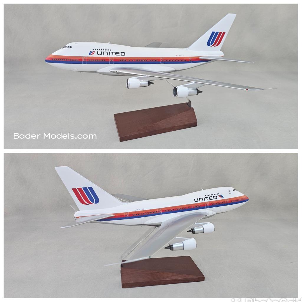 United - B747SP (Big Tittle) - (1:100)